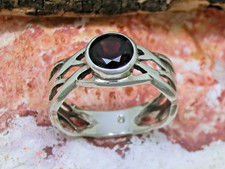 Ring Zirkonia rot 925 Sterling