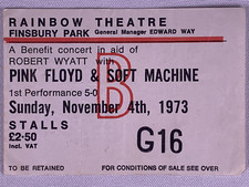 Pink Floyd Ticket Original
