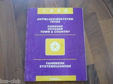 #J008 CHRYSLER VOYAGER CARAVAN 1996 ABS TEVES SYSTEM DIAGNOSE WERKSTATT HANDBUCH