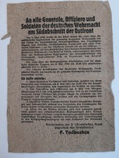 1945 Wehrmacht Flugblatt