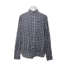 Hampton Republic, Hemd, Größe: 45/46, Weiß/Blau, Baumwolle, Karo, Herren #IPB