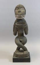 52cm Opferfigur Affe Stammeskunst Holz geschnitzt Songye Kongo (MVL4793)