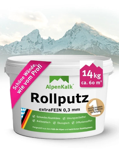 Alpenkalk rollputz extrafein - alpenkalk®,