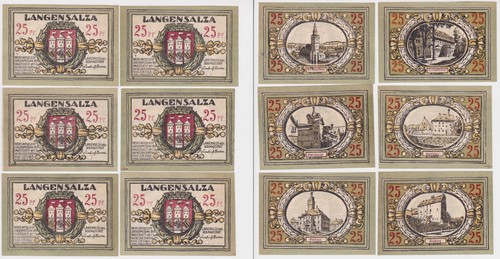 Pfennig banknoten - 6, x