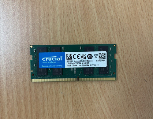 Crucial 16gb ddr4 - ddr4-3200, so