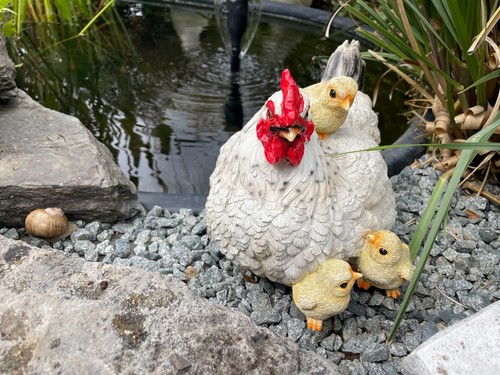 Deko huhn mit küken - huhn, 3