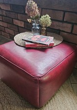 Vintage Leder Fußhocker