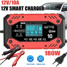 Autobatterie Ladegerät Intelligentes Batterieladegerät 10A 12V/24V KFZ LKW PKW