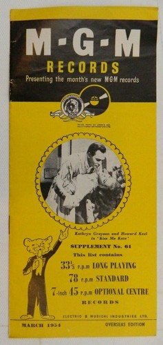 Mgm schallplatten katalog - mgm,