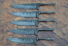 5x Damast Klingen/Bayerisches Trachtenmesser klingen/jagd Nicker Messer/ 5 stuck
