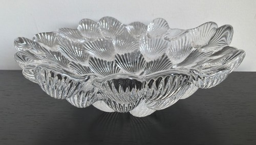 Vintage glasschale muschel - glasschale, 24