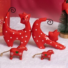 2x Harz Figurine Pferd Statue Geschenk Handwerk Tier Skulptur Tabletop Ornament