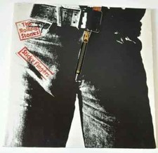 Andy WARHOL  "Sticky Fingers" The Rolling Stones. LP. (1971) - Offset + Zip + LP