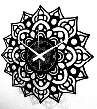 Vinyl Wanduhr - Mandala