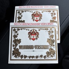 2x altes Schnapsetikett