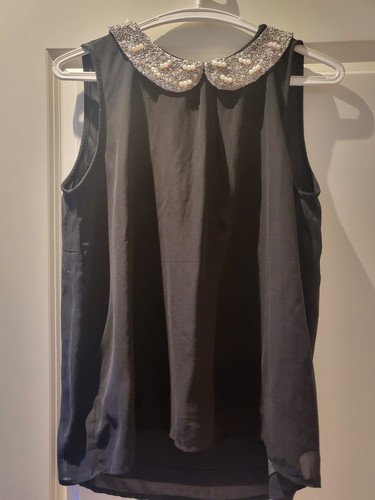 Blusentop schwarz mit - blusentop,,