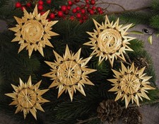 Exklusive Strohsterne Handarbeit Baumschmuck Sterne Weihnachten Dekoration