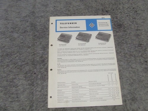 Schaltplan service manual - service, für