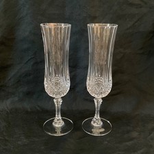 Cristal d‘ Arques - Longchamp - Sektgläser - Sektflöten - 2 Stück 