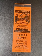 Vintage California Matchbook
