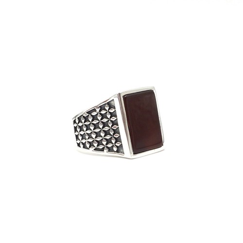 925 silber herren ring roter - 925,