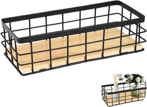 Metallkorb 25x10x7 5cm schwarz - 25x10x7.5cm,