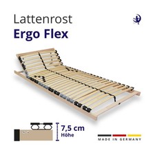 Lattenrost mit 28 Latten verstellbares Kopfteil 7-Zonen 100x200 120x200 140x200