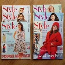 Nähmagazin fashion Style, kompl. inkl. Schnittmusterbogen, versch. Ausgaben 2019