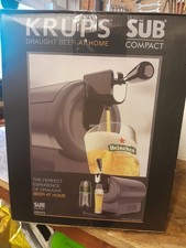 Krups the Sub Compact Bierzapfanlage mit Kühlung und Abtropfschale