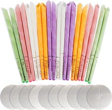 16 mehrfarbige Ohrkerzen Bienenwachs - Anti Ohrschmalz