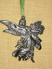 ZINN ENGEL zum Hängen  "gpm gsm" Pewter gemarkt Jugendstil 10 x 9,5 cm  sehr gut