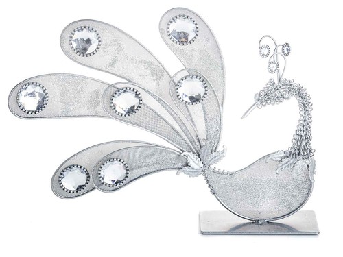 Deko pfau aus - pfau, metall