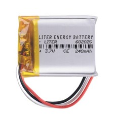 Akku 3 Kabel 602025 LiPo 3,7V 240mAh 0,888Wh 1S 5C Liter Energy Battery