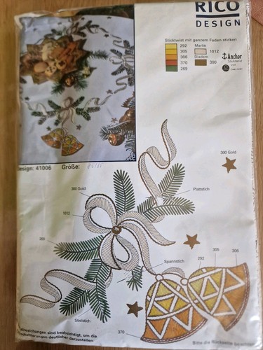 41006 weihnachts mitteldecke - 41006, weihnachts-mitteldecke