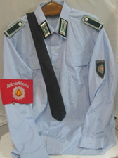 Volkspolizei Hemd Krawatte NVA Schulterstücke Fasching  DDR  NVA Uniform  MfS