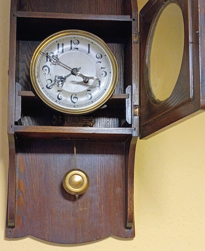 Wanduhr pendel schlüssel holz - wanduhr, pendel+schlüssel