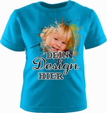 Kinder T-Shirt kurzarm personalisiert mit Wunschtext, Foto oder Logo