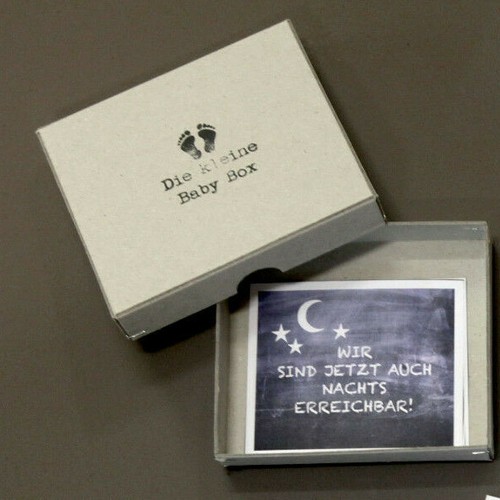 Die kleine babybox kartenbox - "die,
