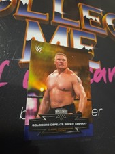Topps WWF WWE Brock Lesnar Wrestlemania 20 Goldberg Wrestling Trading Card 