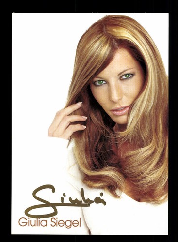 Giulia siegel autogrammkarte - giulia,