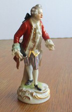 vornehmer Herr  Mann Augarten Porzellan Figur 1.Wahl  ;;;;;;;;;;;;;;;