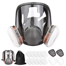 Staubmaske Lackiermaske Atemschutz Vollmasken Gasmaske mit Wechselfilter DHL