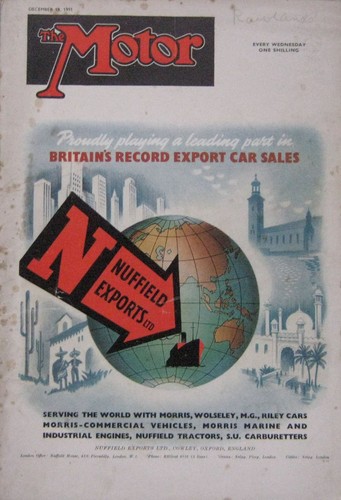 Motor magazine 1951 - magazine, 19/12/1951