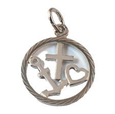 925 Silber Anhänger 14mm rund