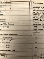 Opel Olympia A 1967 Coupé 1.7 CIH 75PS Kadett B Fahrzeug Brief Papiere Dokumente