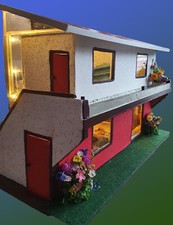 Antikes Puppenhaus,  60er, Unikat Eigenbau frisch renoviert, liebevoll ausgestat