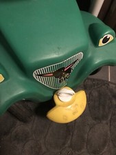 Bobbycar grün  mit Schubstange Adapter für Zugseil und schuhschonern