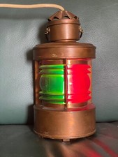 Schiffslaterne Positionslaterne. Kupfer.