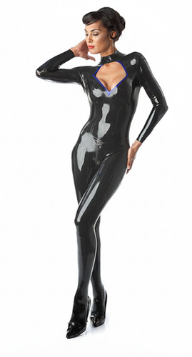 Libidex latex diamond catsuit - latex,