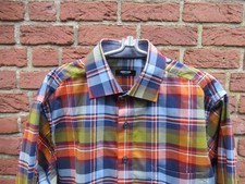 Walbusch, Herrenhemd, Gr. 41, mehrfarbig, kariert, extraglatt, verkürzt!